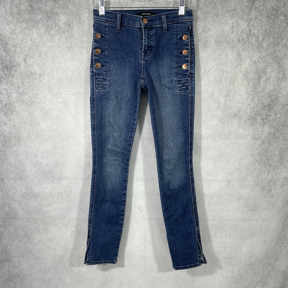 Joe's Jeans Womens Size 24 Blue Zion Skinny Pockets Solid.